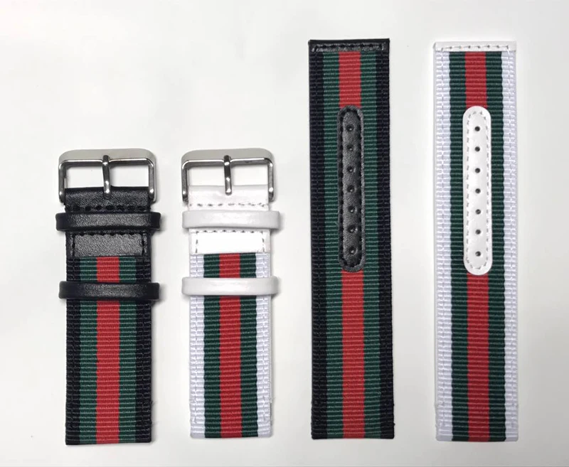 

Excellent 22MM 24MM Features Nylon Canvas Inner dermis Watch Strap Men Watchbands For Big Pilot for Panerai PAM Watch + Tool