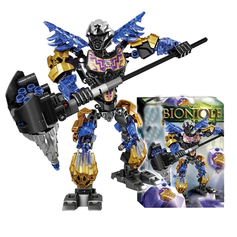 

Bionicle Light Onua Earth Figures Building Block Toys For Children Compatible With Legoing 71309 Bionicle Gift