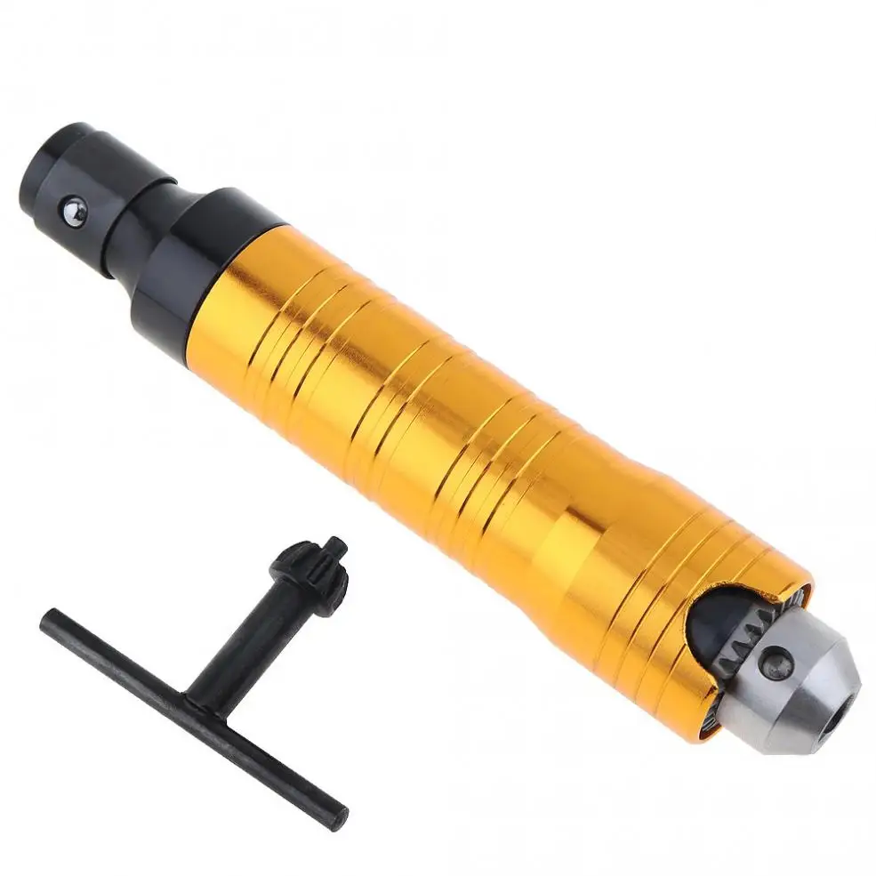 Electric Grinder Electric Drill Special 0.3-6.5mm Gold Drill Chuck with Handle Flexible Shaft and Chuck Wrench for Polishing