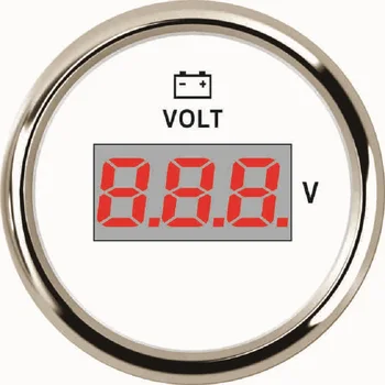 

New 2" waterproof Digital Voltmeter Voltage Gauge Meter 12V 24V With Red Backlight Car Boat Truck Motorcycle