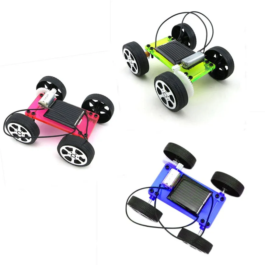 1 Набор мини игрушка на солнечных батареях DIY автомобильный набор Детский обучающий гаджет хобби Забавный