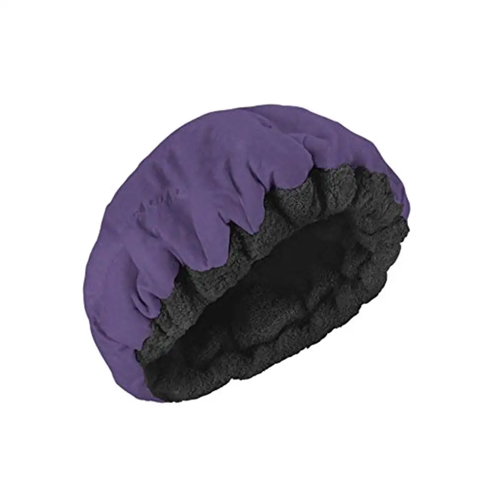 Deep Conditioning Heat Cap Hot&Cold Oil Cap Heating Hair Cap Mask Hot Oil DIY Thermal Cold Treatment Hair Styling Tools - Цвет: Purple