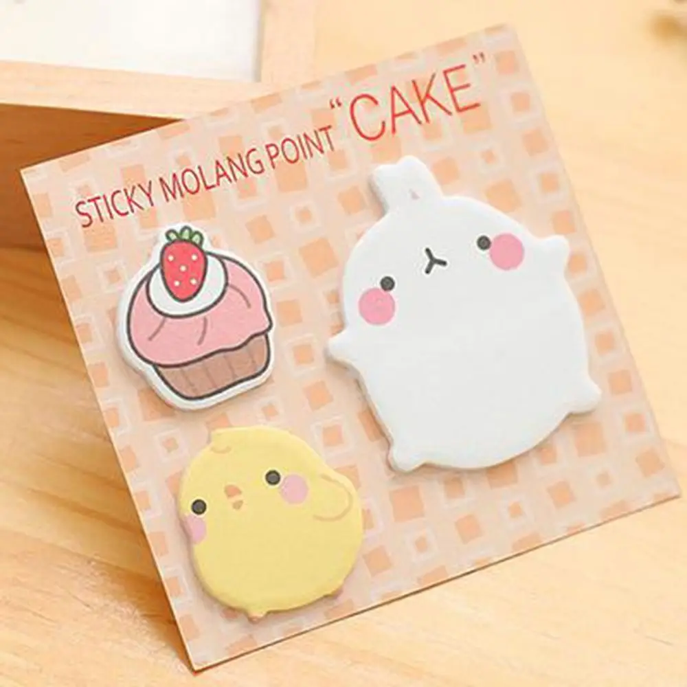 Милые животные Kawaii Кролик цветок Friut Sticky memo pad Sticky Notes Закладка школьные канцелярские принадлежности Papeleria