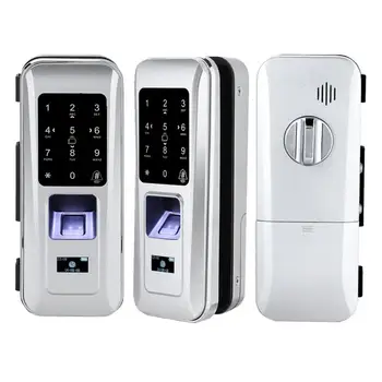 

Glass Door Remote Control Anti-Theft Door Lock Keyless Electric Fingerprint Touch Keypad Gate Lock