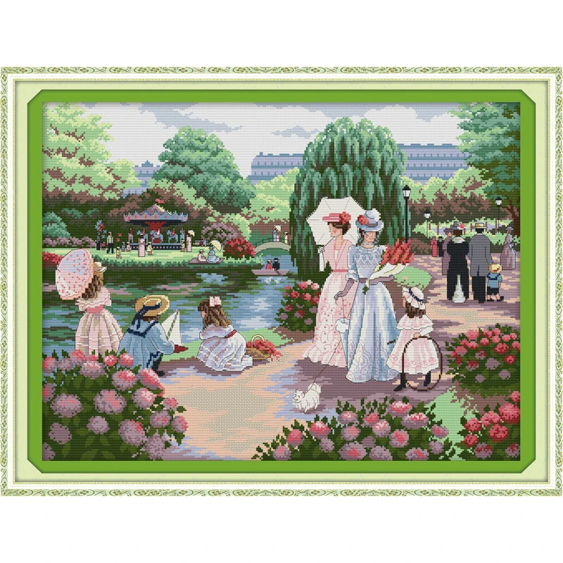 Everlasting Love Christmas Outing Ecological Cotton Cross Stitch 11CT And 14CT Printed New Store Sales Promotion | Дом и сад