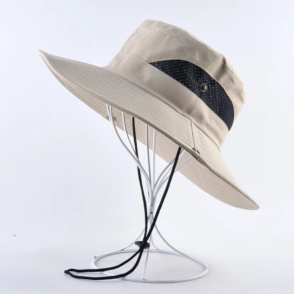 Однотонные солнцезащитные шапки для мужчин, походные кепки для рыбалки с широкими полями, анти-УФ, пляжные кепки женская панама, летние походные, для кемпинга, шляпки пляжные