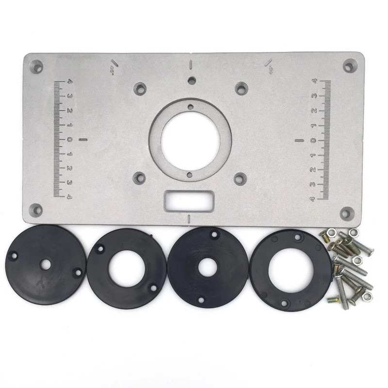 

Trimmer Engraving Machine Woodworking Bench Router Plate Multi-functional Aluminum Router Table Insert Plate