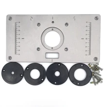 Trimmer Engraving Machine Woodworking Bench Router Plate Multi-functional Aluminum Router Table Insert Plate
