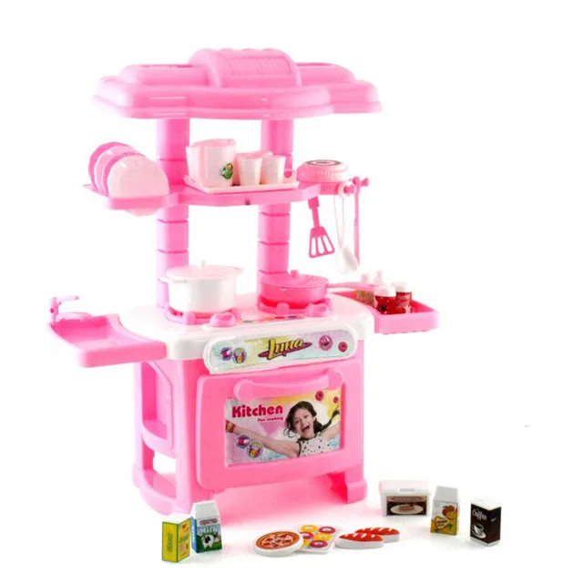 New simulation kitchen dining table children's toys kids playing