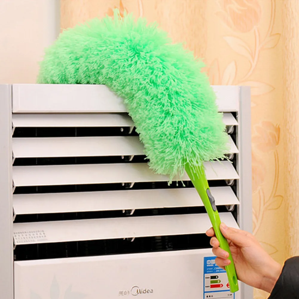 

Soft Microfiber Cleaning Duster Dust Cleaner Handle Feather Static Anti Magic Household Cleaning Tools
