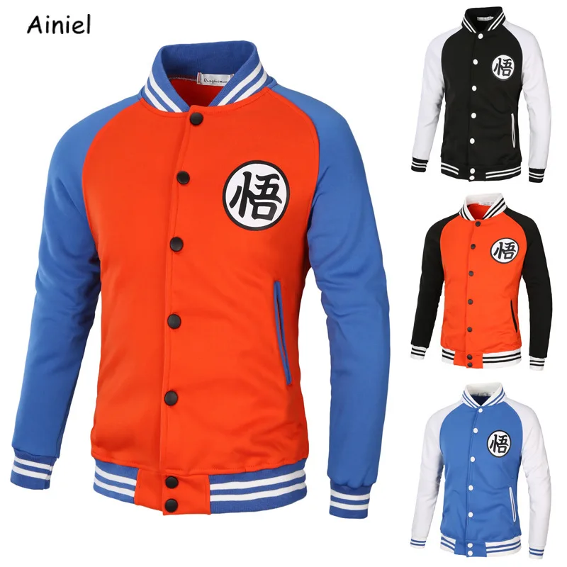 

Anime Dragonball Z Dragon Ball Super Son Goku Black Cosplay Costumes Baseball Jacket Coat School Uniform Sleeve Shirt Men Women