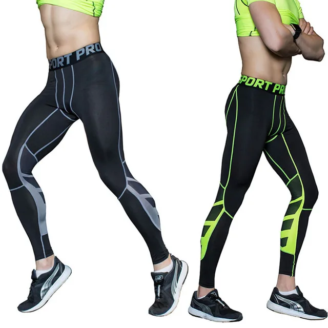 Buy Sport leggings 2017 Men Sports Running Tights