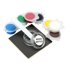 LEEPEE автоматический уход 7 цветов для смешивания автомобиля инструмент для обслуживания дивана поврежденная площадь ремонт кожи винил Ремонтный комплект цветовое соединение