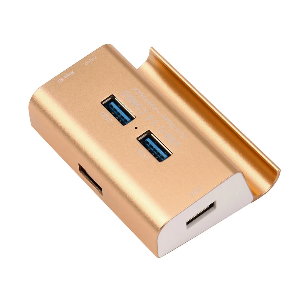 3 порта USB 3,0 концентратор SD кардридер для SD/TF с подставкой для телефона комбо все-в-одном Прямая доставка Aug07