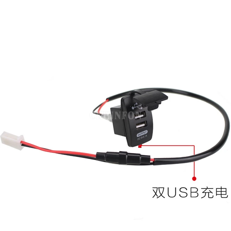 Автомобильное зарядное устройство с двумя USB портами 100 шт./лот 12 24 В 5 а