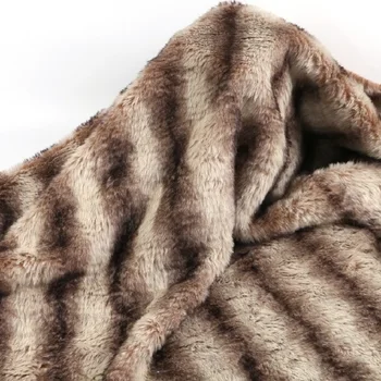 

2.5cm faux rabbit fur stripe printed fabric plush imitation fur cloth tissue telas tecidos stoffen DIY ACCESSORIES FREE SHIP