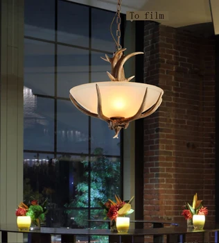 

lighting creative antlers single-head chandelier American style European country bar corridor staircase bedroom lamp corridor