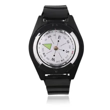 Черный Открытый тактический компасы на запястье Военный Открытый ремень для выживания браслет Прямая