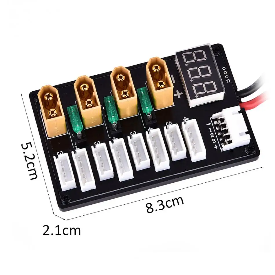New 3S 4S LiPo Batteries Parallel Charging Board XT60 Banana Plug B6 Charger Remote Control Accessories Hot Sale RC Models Parts