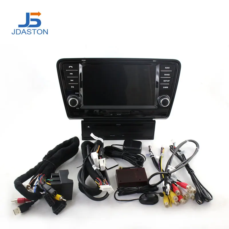 Perfect JDASTON Android 8.1 Car DVD Player For SKODA Octavia 2013 2014 2015 Multimedia GPS Navigation 2 Din Car Radio IPS Stereo WIFI SD 4