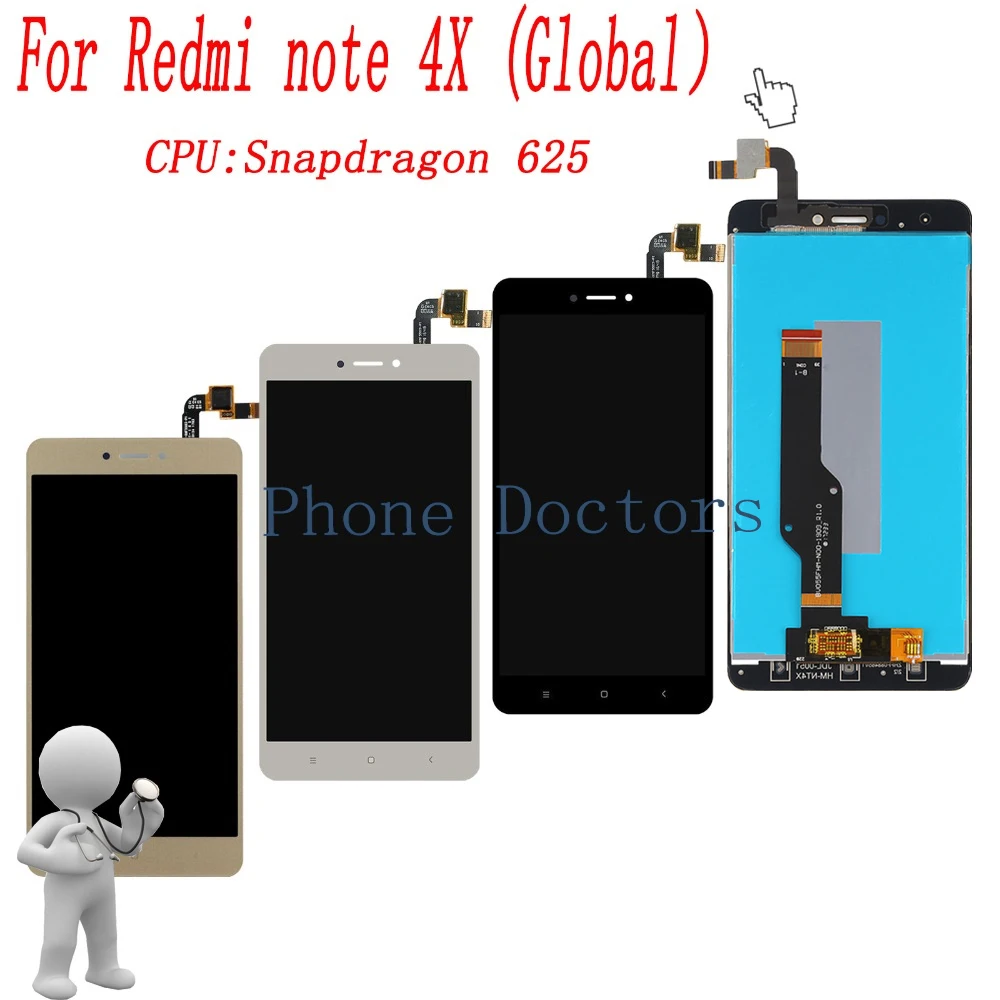 5 ''полный сенсорный экран дигитайзер стекло + ЖК-дисплей в сборе для Xiaomi Hongmi