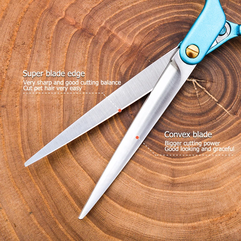 Professional Pet Dog Grooming Shears Curved 6.5 Inch Dog Grooming Scissors Curved Shears Japan 440C Kingbird