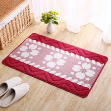 Высококачественный толстый цветочный узор коврик входной двери дверь балкон спальни коврик для ванной комнаты коврики Нескользящие приветственные напольные коврики