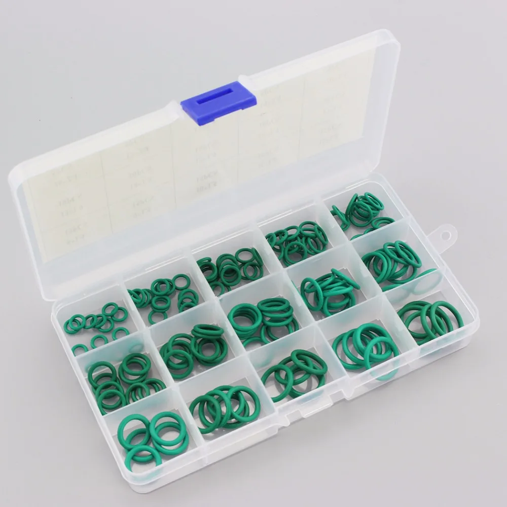 150PCS Viton O ring Seal Kit Green Fluro Rubber FKM O Rings Sealing