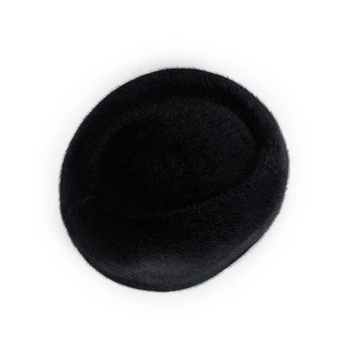 Cappello Cappelli Женская одноцветная шапка Haisum из искусственной норки Новая модная мужская шапка Fedoras зимний теплый топ головной убор шапочка Берет Cs111 - Цвет: black