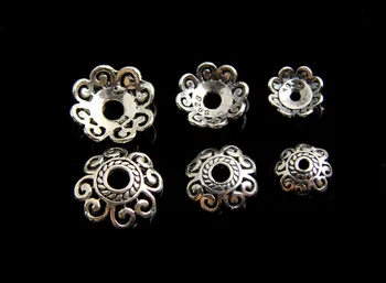 

925 sterling silver diy accessories Thai silver restoring ancient ways xiangyun heart receptacle HuaMao armor 8 mm bead