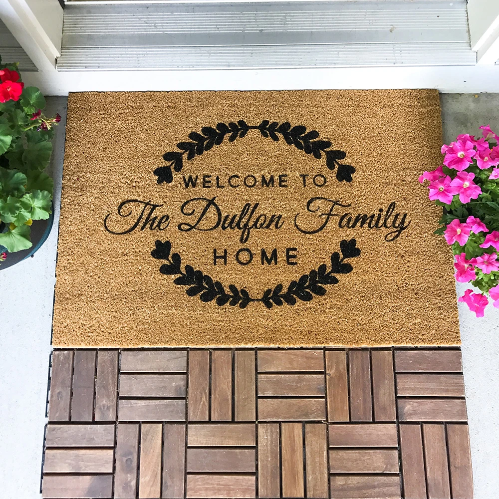 68 42cm Doormat Decals Newlywed Gift Outdoor Welcome Mat