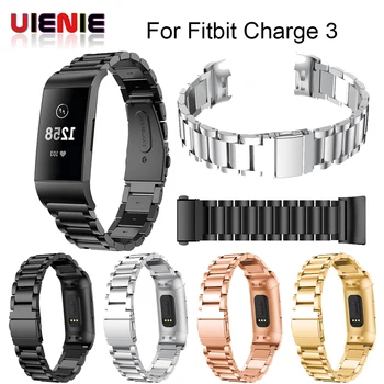 

For Fitbit Charge 3 Wrist Stainless Steel Watch band Strap link bracelet Replacement Watchband For Fitbit Charge 4 Luxury Band