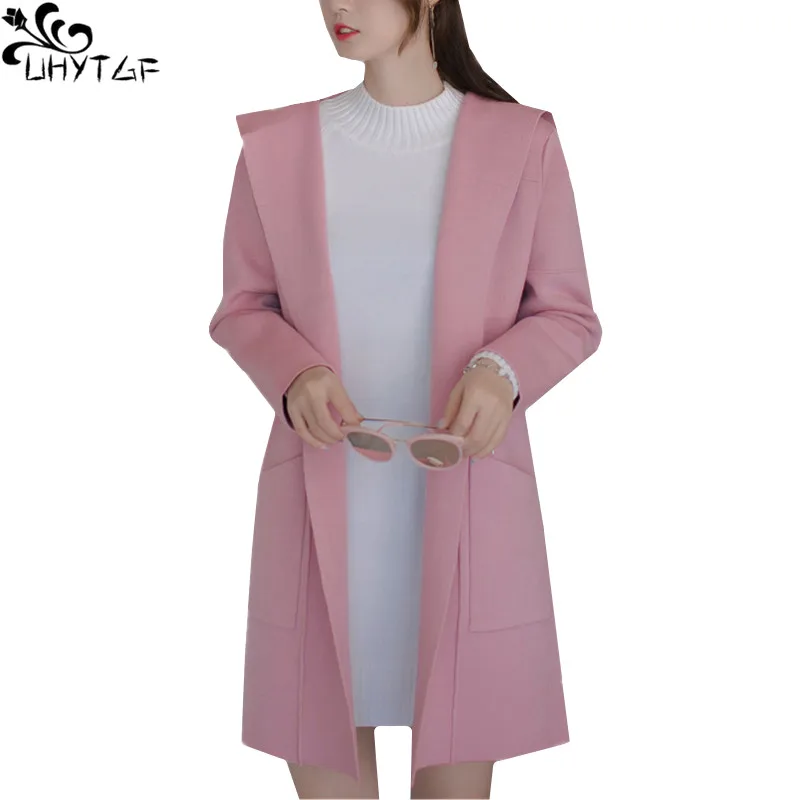 #^Special Price UHYTGF Winter Woman Sweater Knitting Cardigan 2018 Plus size Harajuku long Coat Women Fashion Hooded Casual Sweater Female 393 #^Special Price UHYTGF Winter Woman Sweater Knitting Cardigan 2018 Plus size Harajuku long Coat Women Fashion Hooded Casual Sweater Female 393