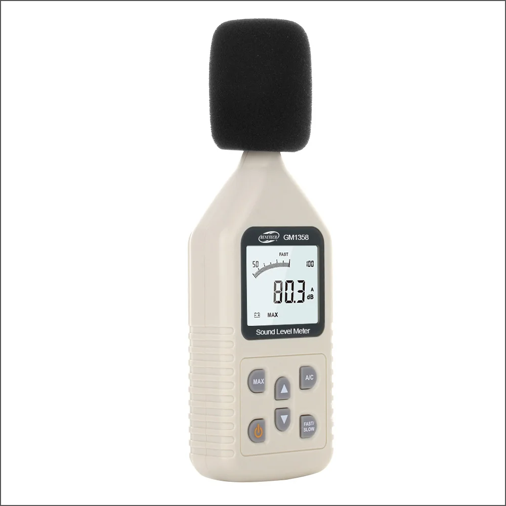 Измеритель уровня звука BENETECH GM1358 цифровой шумомер с диапазоном измерения 30 130
