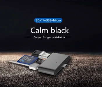 

Type-c Card Reader USB 3.0 Type c to SD/TF/Micro Flash Smart Memory Card Adapter USB Interface Type C SD Card Reader