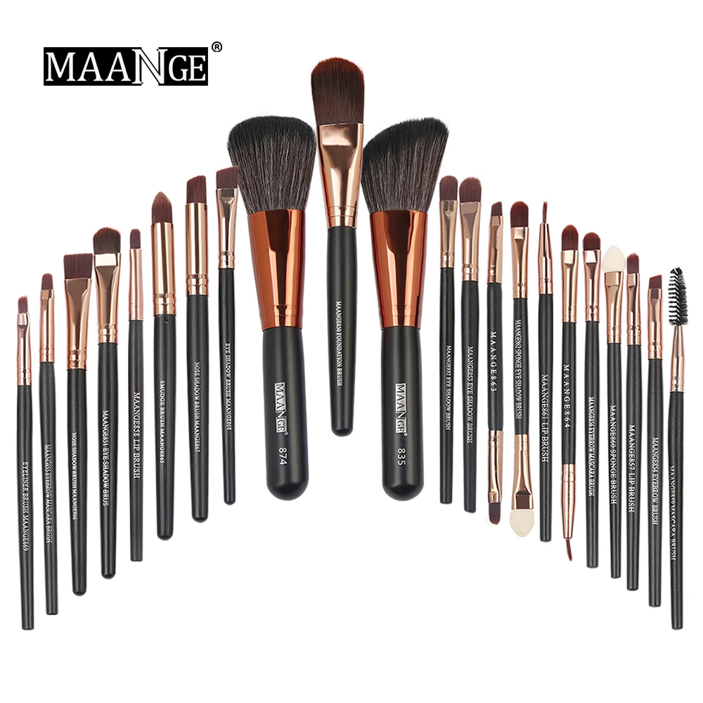 

Pro 22 Pcs Beauty Makeup Brushes Set Cosmetics Foundation Powder Blush Eye Shadow Liner Lip Make Up Brush Kits Maquiagem Tools