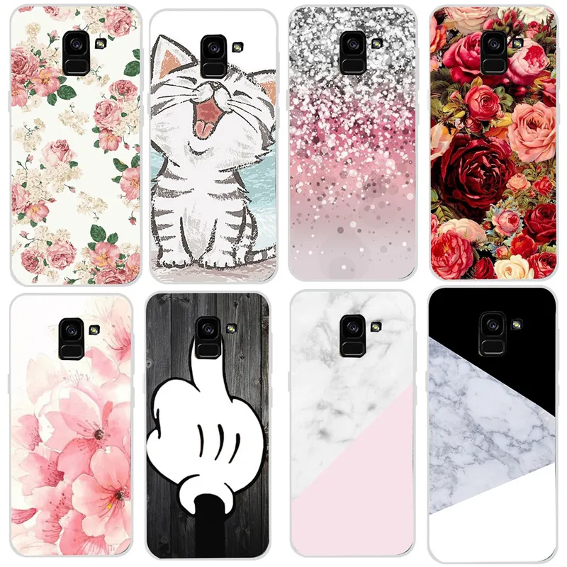 

Phone Case For Samsung Galaxy A8 2018 A530 Case Silisone Soft TPU Phone Cover For Samsung S9 Plus A8 plus A5 2018 Case Cover