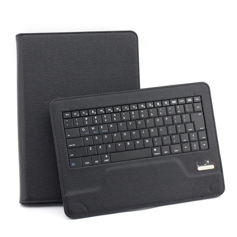 

Ultra Thin Mini Wireless Bluetooth Keyboard with Touchpad PU Leather Stand Cover For 9-10 inch Tablet Case+Stylus Pen+Gift.