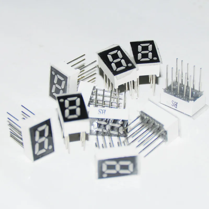 20 штук Светодиодный Дисплей 7-сегментный светодиодный модуль трубка 1BIT синий 0,32 дюймов общий анод 0,3" 1 Цифровой семисегментный светодиодный Дисплей модуль