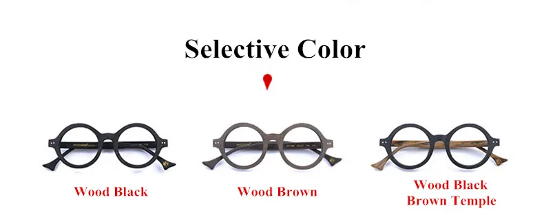 Posesion винтажные деревянные круглые оптическая оправа для очков ручной работы для женщин и ретро мужские очки по рецепту черные