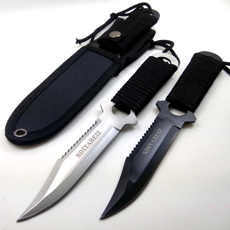 Высококачественный Тактический нож s инструмент для выживания на открытом воздухе охотничий нож с фиксированной ручкой из нержавеющей стали походный карманный нож с оболочкой