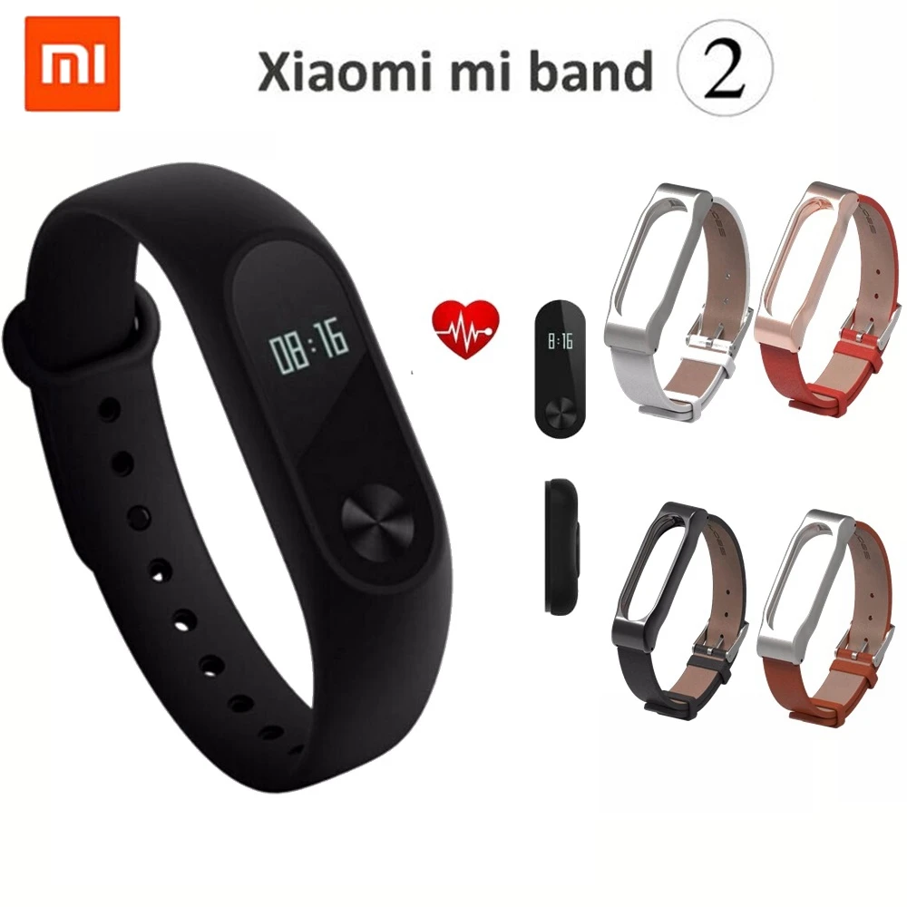 original xiaomi miband 2 oled display heart rate monitor bluetooth smart watch
