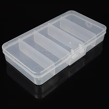 Приманка крючок приманки коробка для рыболовных снастей 5 отсеков полипропилен прозрачный органайзер для хранения "* 4" портативные рыболовные аксессуары