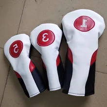 3 шт./компл. новейший универсальный гольф клюшки протектор искусственная кожа драйвер дерева Гибридный фарватера 1/3/5 Гольф клуб шлем Набор