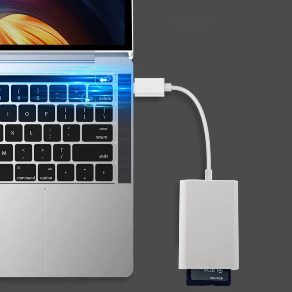 Устройство для чтения SD карт с USB Type C на камеру устройство Кабель адаптер MacBook Samsung