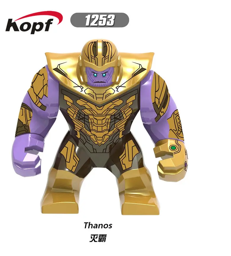 

Building Blocks Avengers 4 Endgame Big Model Thanos Collection Action Bricks Figure For Children Gift Toys XH 1253