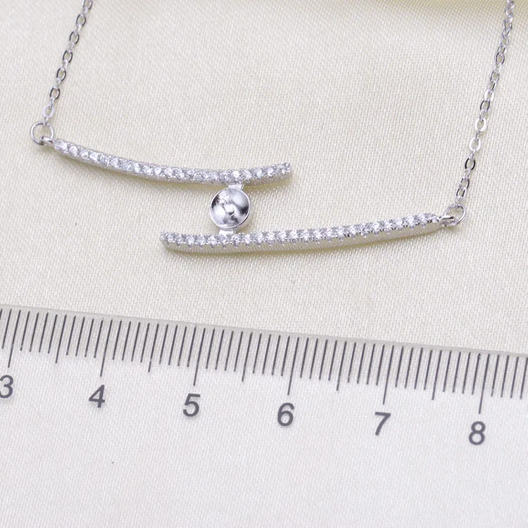 S925 стерлингового серебра жемчужное ожерелье с подвеской выводов для женщин