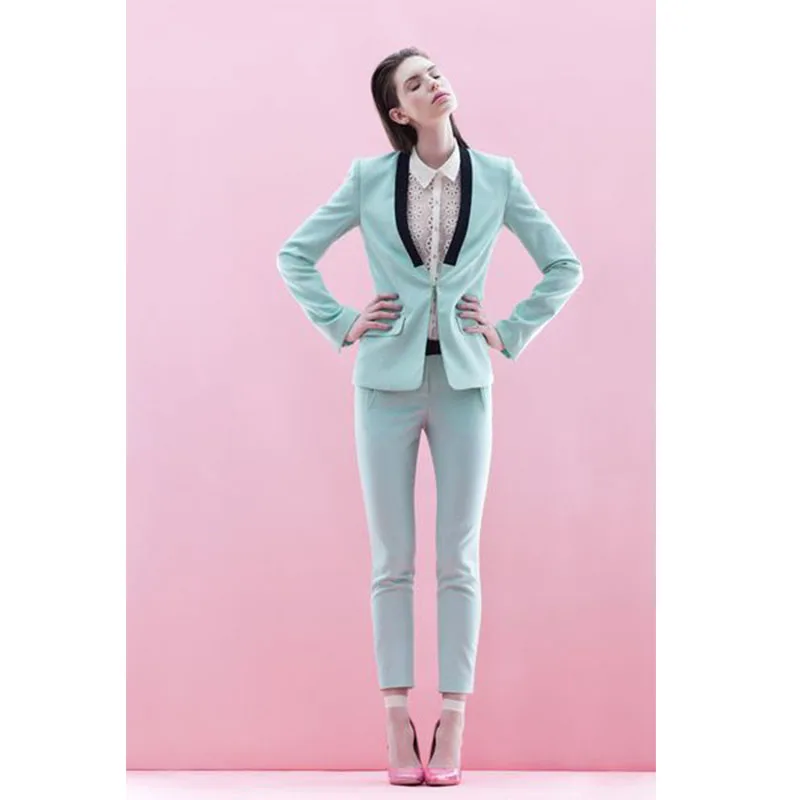 ladies winter formal suits women suits blazer suit set female business office uniform elegant pant suits 2 piece set women