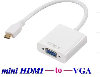 

MICRO / mini HDMI to VGA Female Video Cable Cord Converter Adapter for PC Laptop mini / micro HDMI to VGA Cable*500pcs/lot