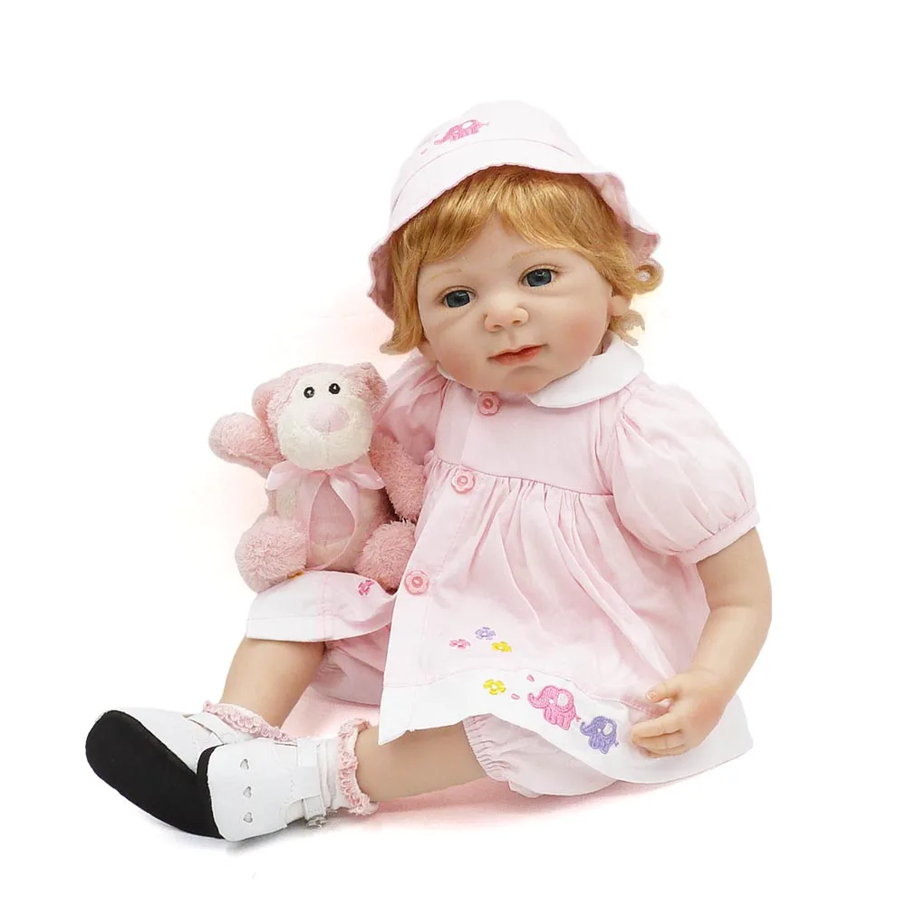 

KAYDORA 20inch Handmade Reborn Silicone vinyl lol adorable Lifelike toddler Baby Boneca girl kid toy bebe doll Birthday Gifts